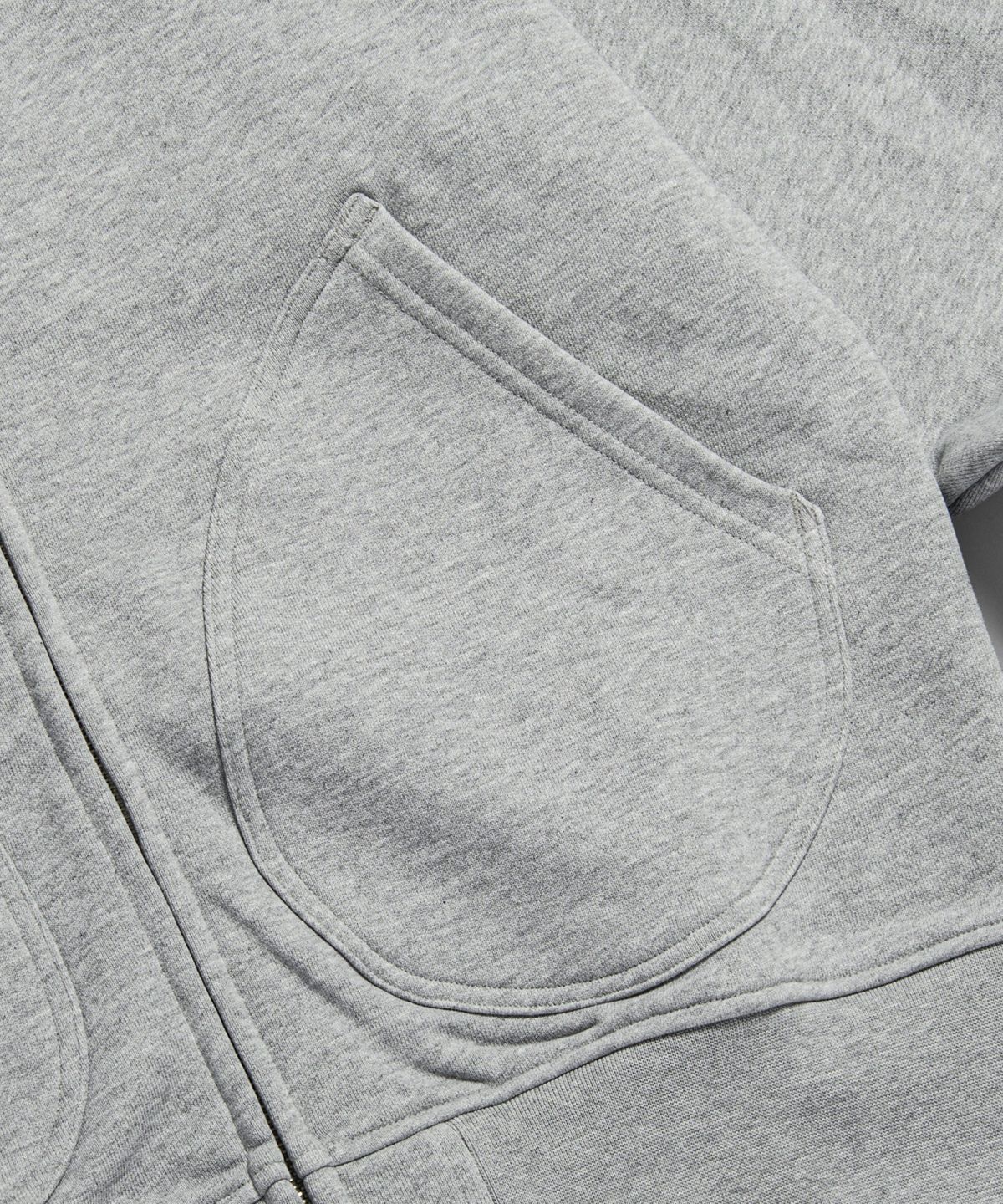브론슨(BRONSON) 17.5 oz Terry Cloth 2Way Zip-Up Hoodie Kr Ver. Grey