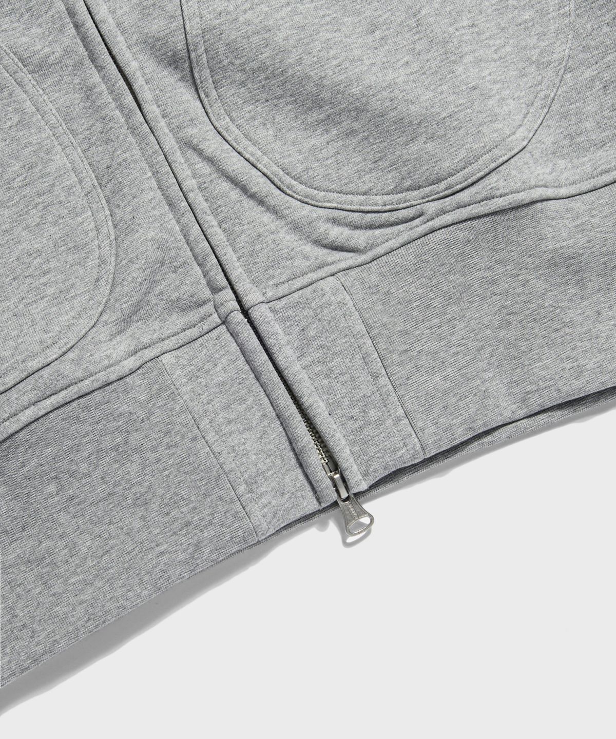 브론슨(BRONSON) 17.5 oz Terry Cloth 2Way Zip-Up Hoodie Kr Ver. Grey