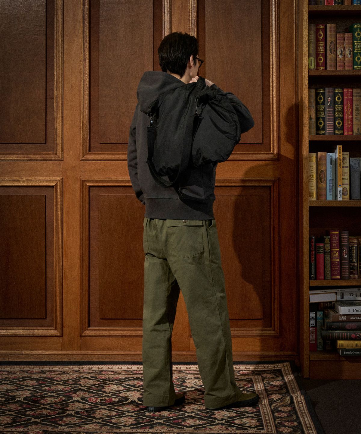 브론슨(BRONSON) 17.5 oz Terry Cloth 2Way Zip-Up Hoodie Kr Ver. Grey