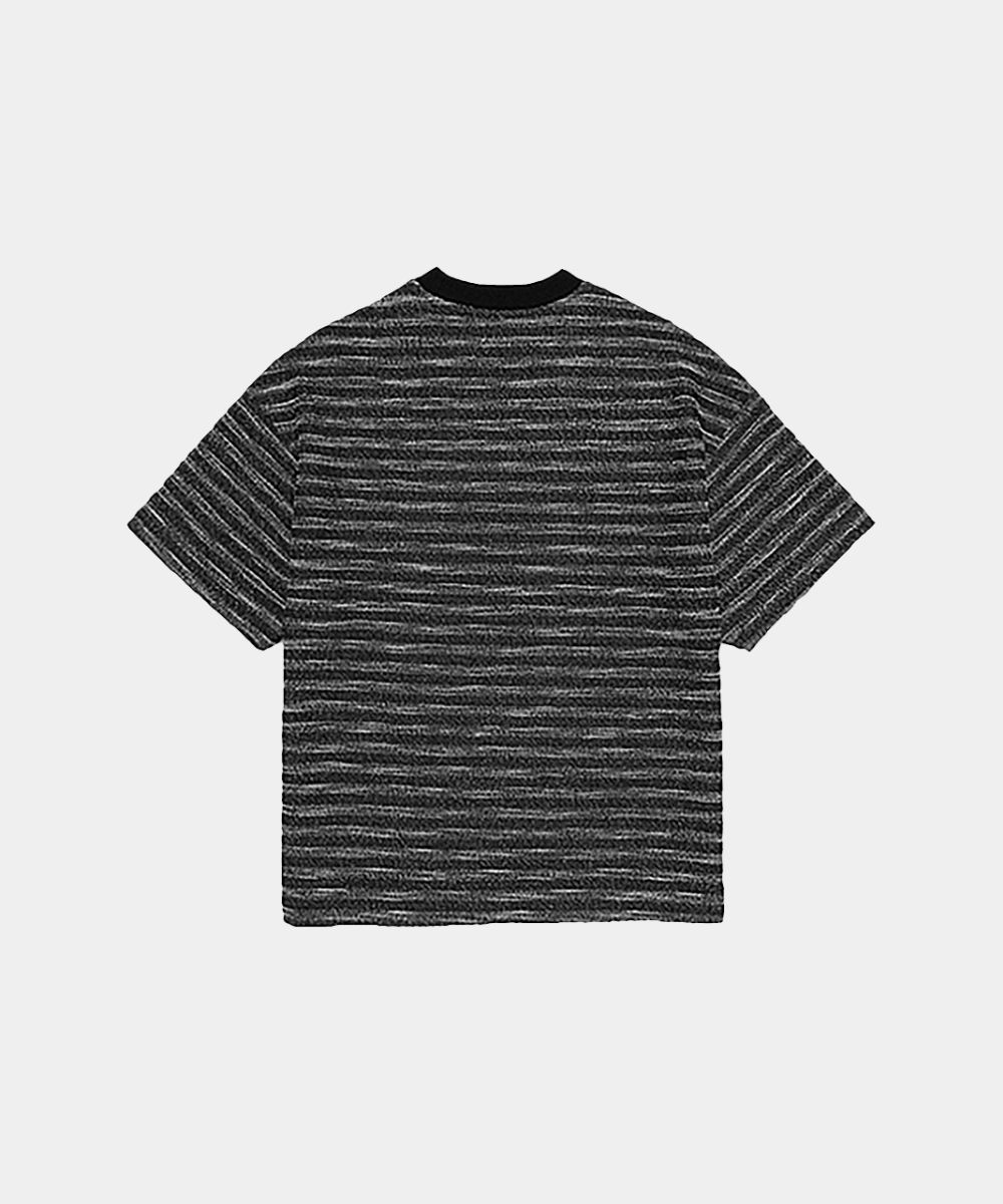 【MAISON MINED】21SS★ MIXED BOUCLE KNIT HALF SLEEVE MUSINSA | MAISON MINED MIXED BOUCLE KNIT HALF SLEEVE BLACK