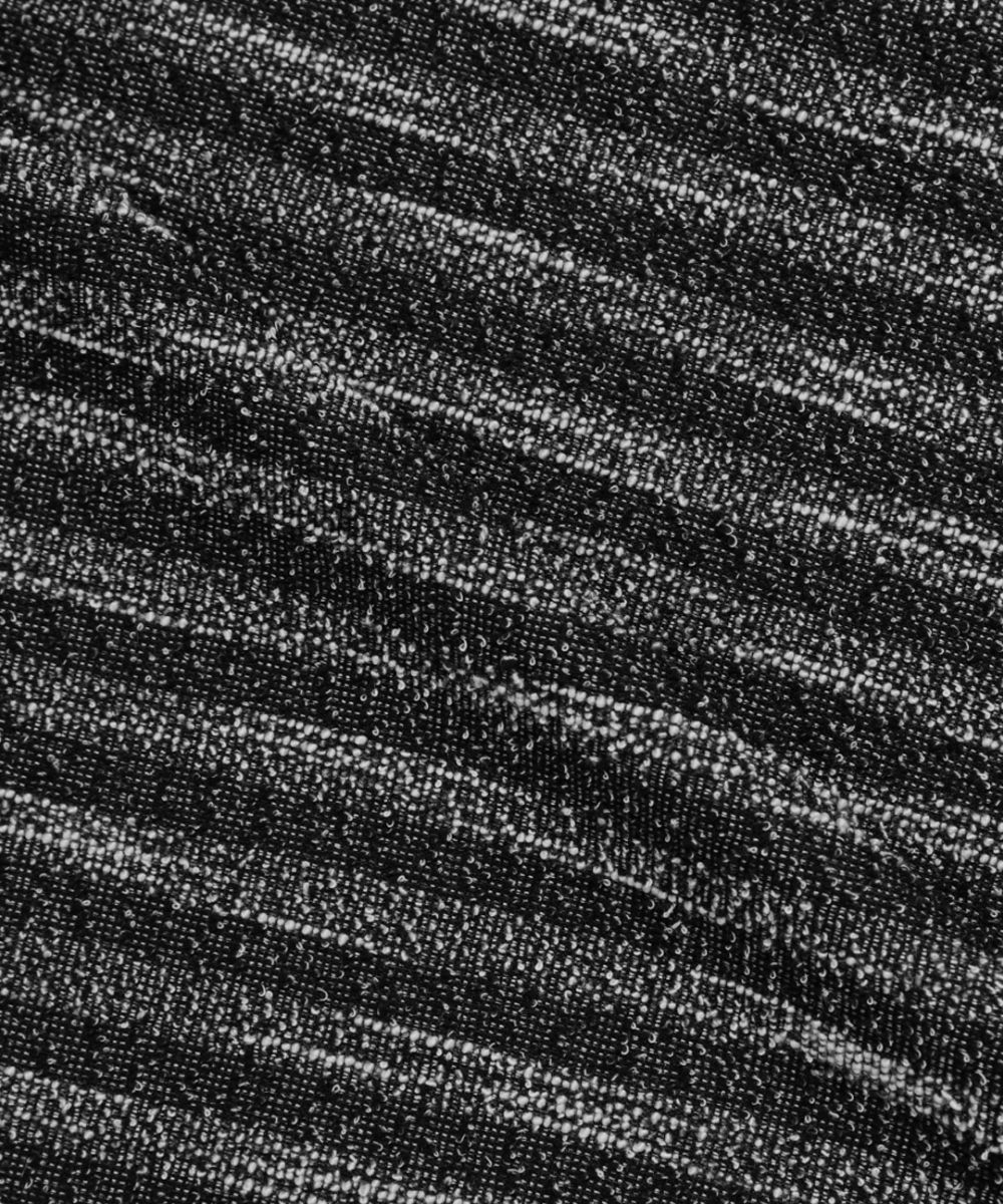MUSINSA | MAISON MINED MIXED BOUCLE KNIT HALF SLEEVE BLACK