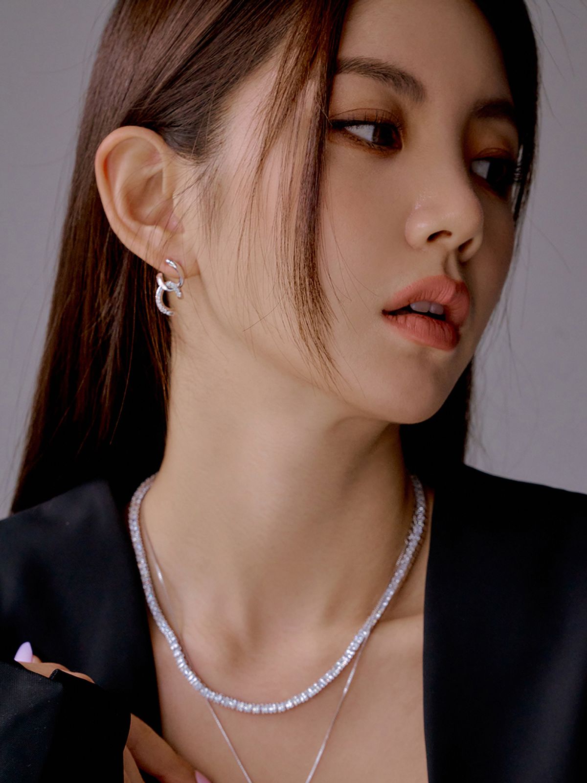 마씨에르(MACIER) 벨라 귀걸이 (실버)