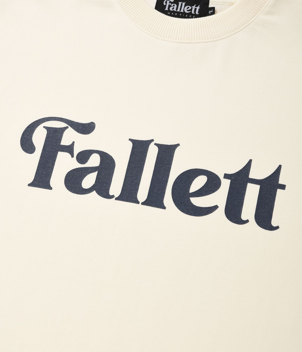 팔렛(FALLETT) 스토리 로고 맨투맨 아이보리