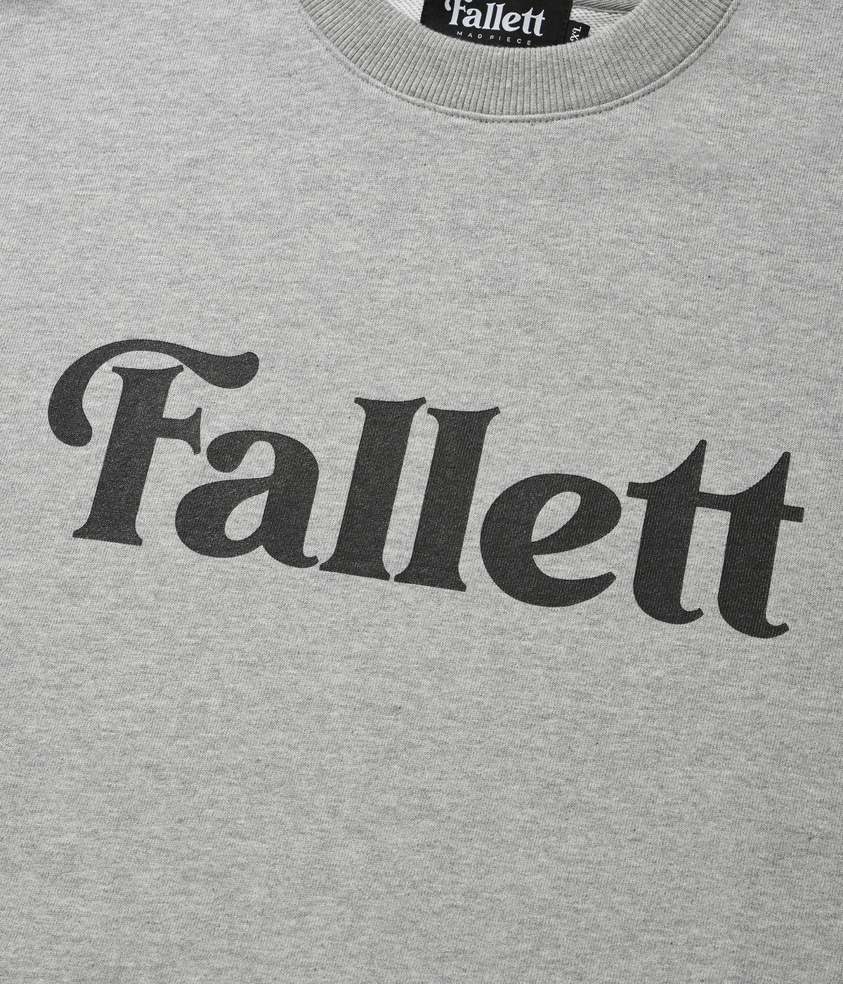 팔렛(FALLETT) 스토리 로고 맨투맨 그레이