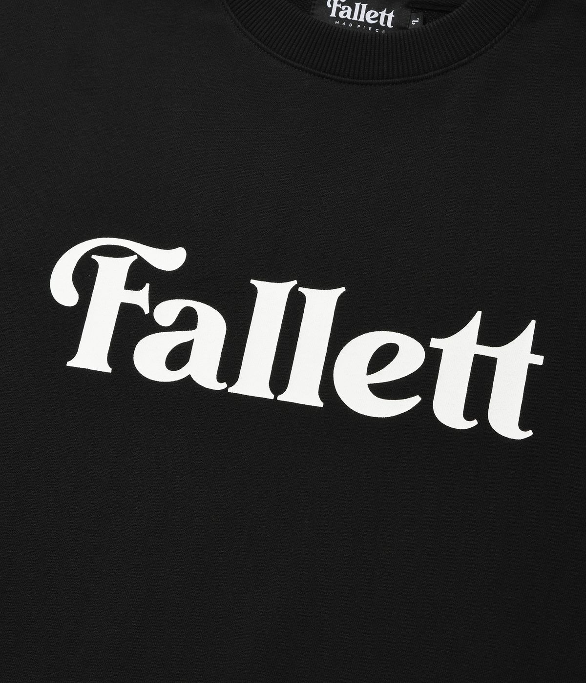팔렛(FALLETT) 스토리 로고 맨투맨 블랙