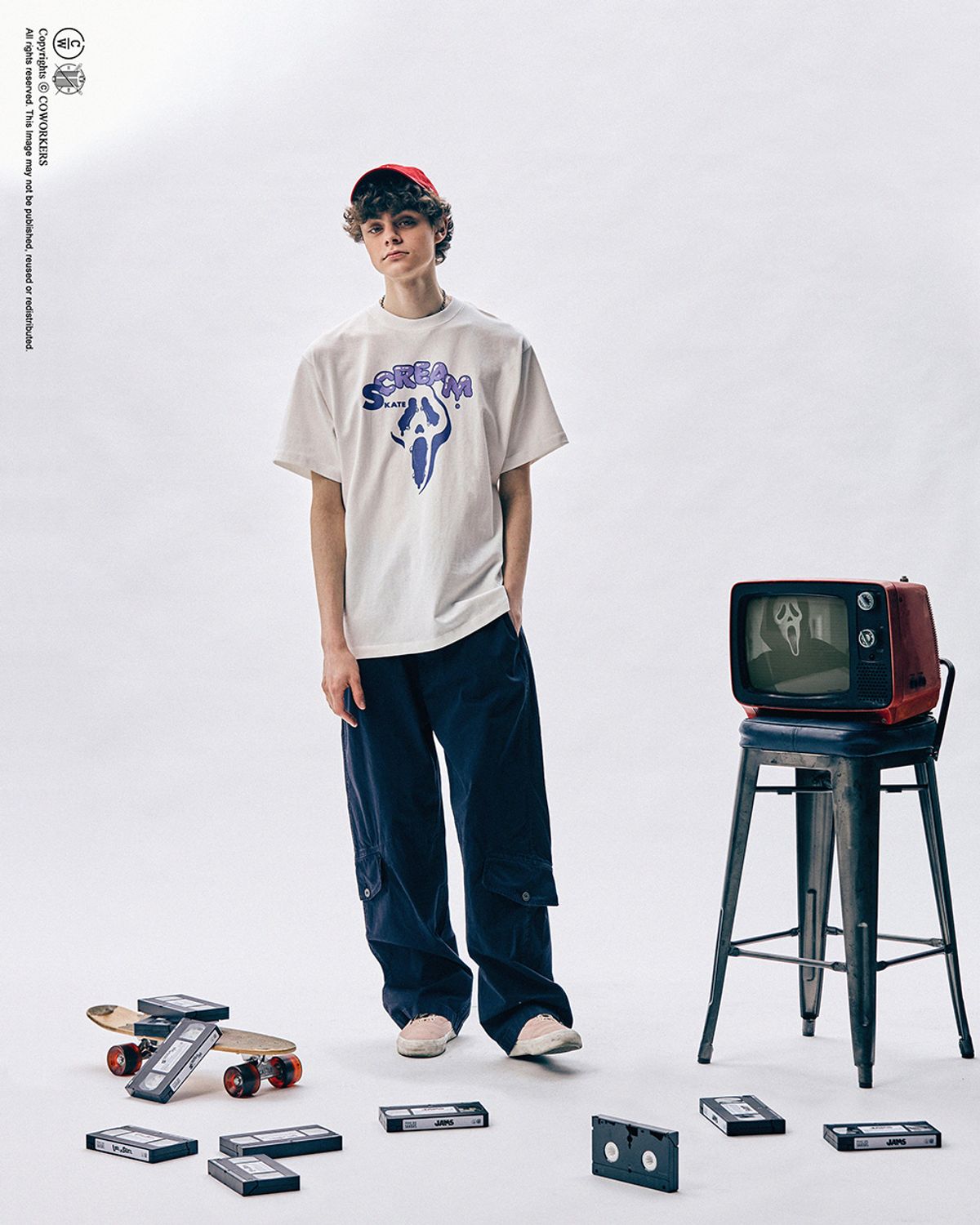코워커스(COWORKERS) CWST-2110 스케이트 스크림 오프 화이트