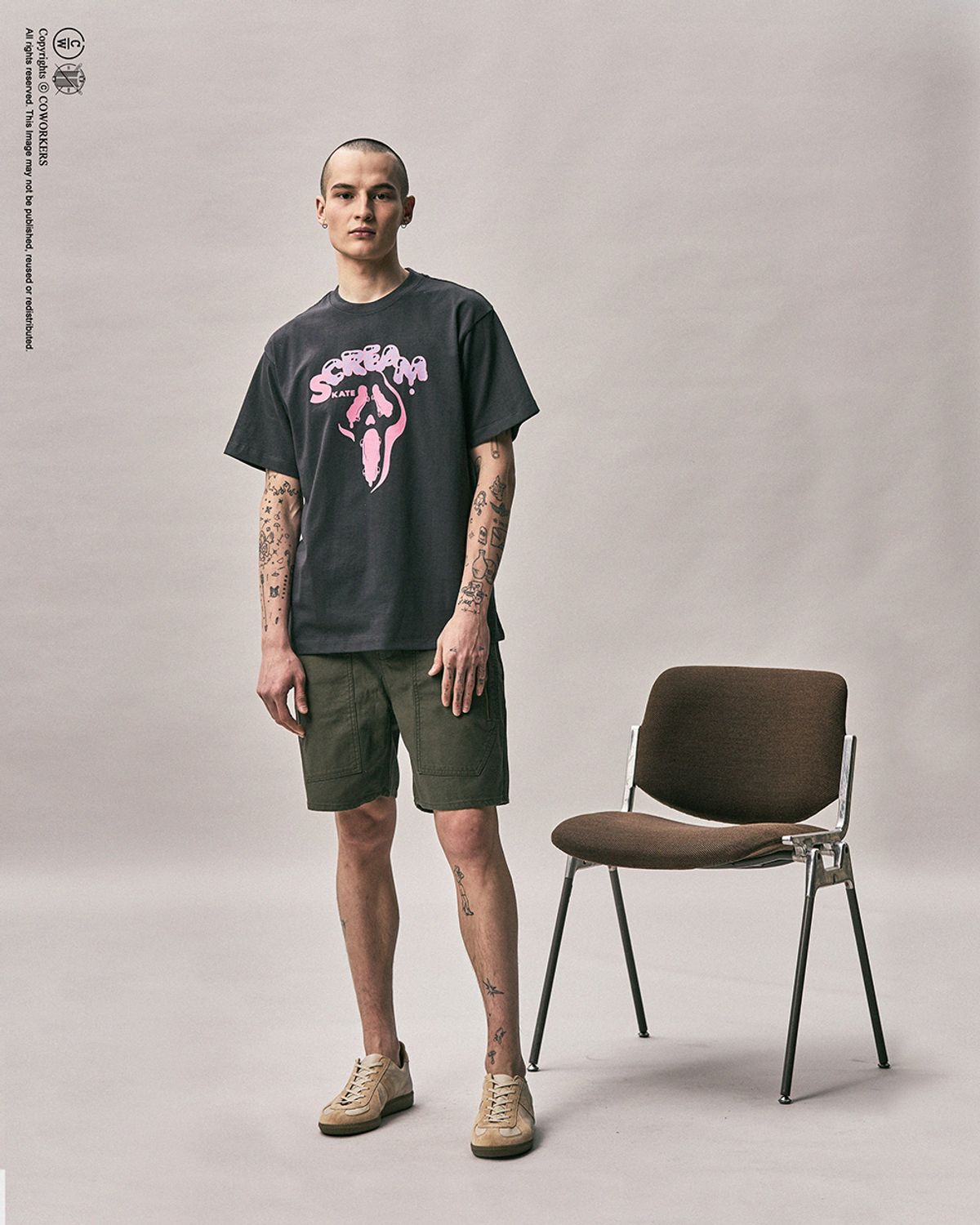 코워커스(COWORKERS) CWST-2110 스케이트 스크림 페이드 블랙