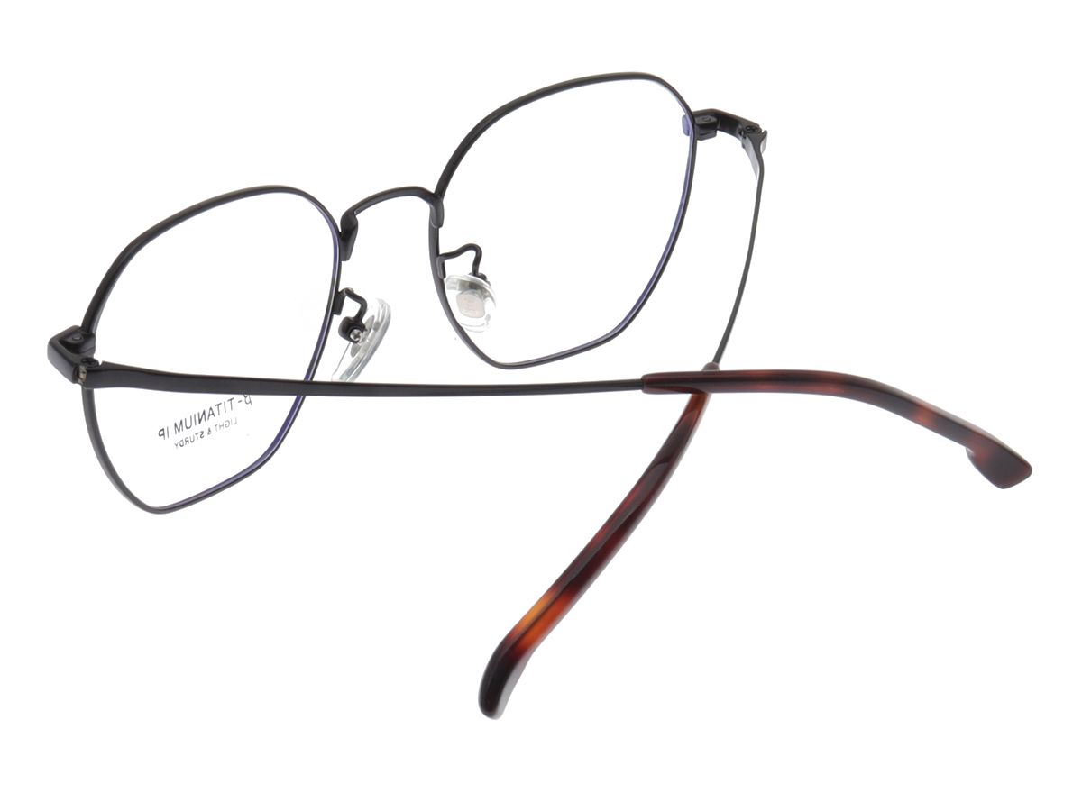 알로아이웨어(ALO EYEWEAR) [ALOXROUNZ] AR8008A C1 폴리곤 베타티타늄 IP도금 안경