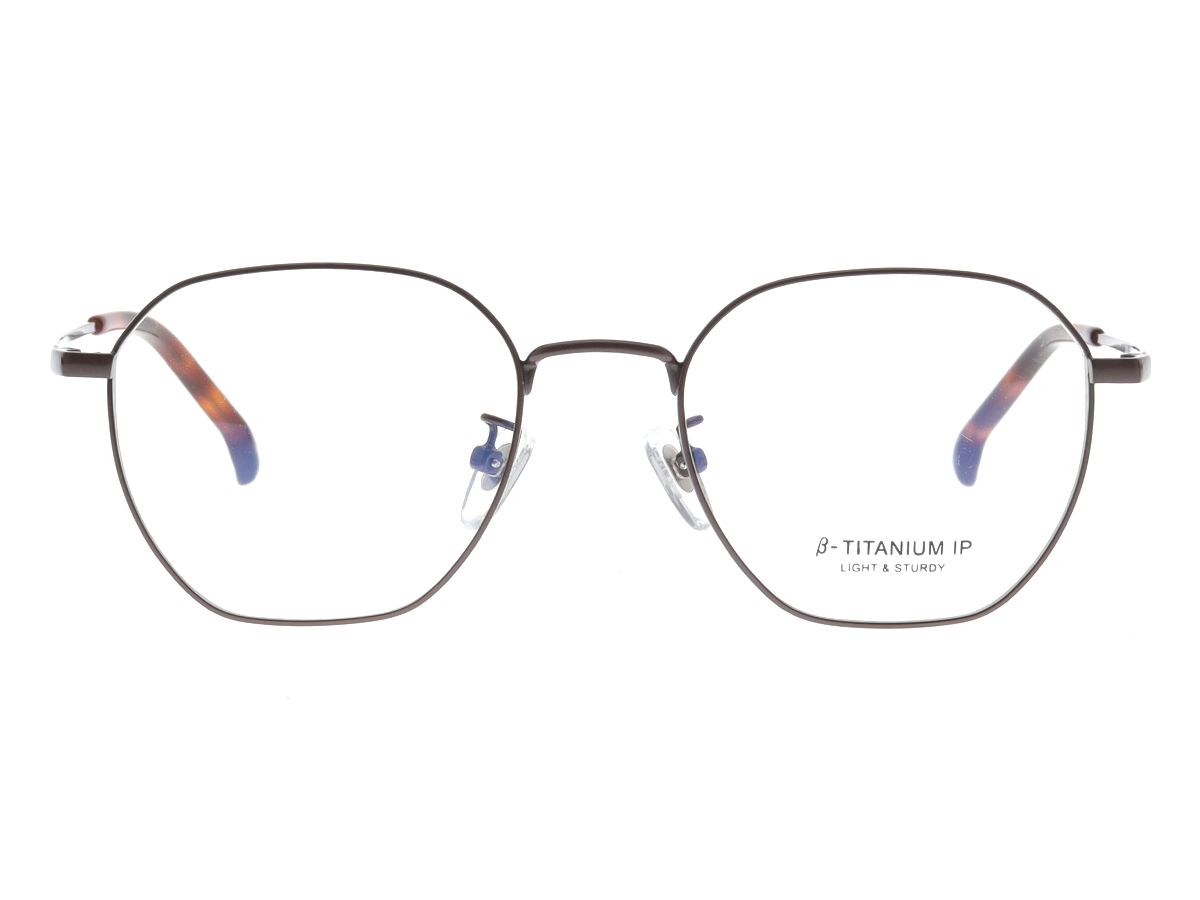 알로아이웨어(ALO EYEWEAR) [ALOXROUNZ] AR8008A C4 폴리곤 베타티타늄 IP도금 안경