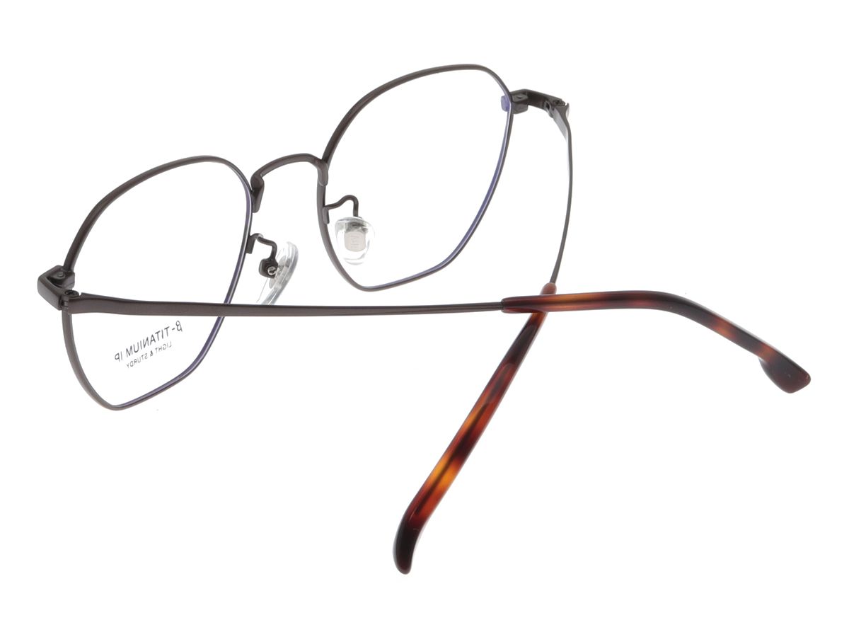 알로아이웨어(ALO EYEWEAR) [ALOXROUNZ] AR8008A C4 폴리곤 베타티타늄 IP도금 안경