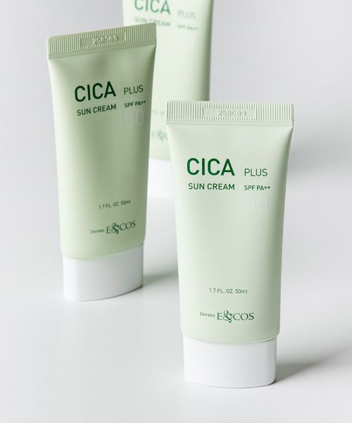 Encos Soothing Sun Cream 50ml: No white cast, tone-up effect, and enriched with Cica for enhanced skincare.