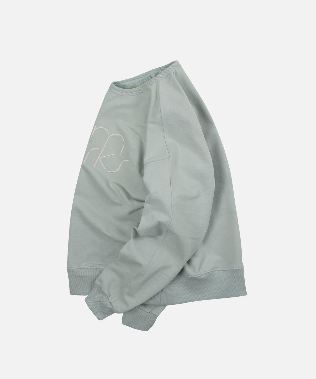 프리즘웍스(FRIZMWORKS) TYPOGRAPHY LOGO SWEATSHIRT _ PISTACHIO