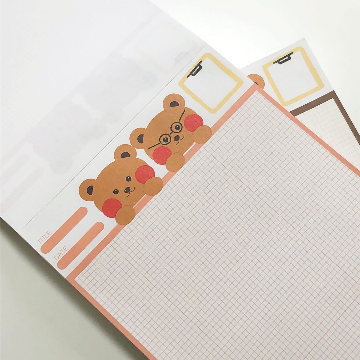 일레갈로(ILLREGALO) 일레베어 B5 떡메모지 노트패드 2color