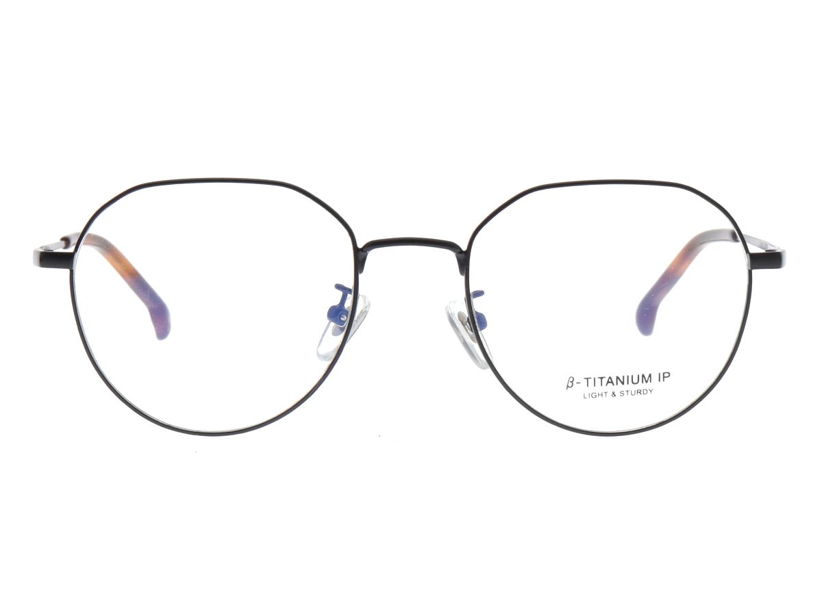알로아이웨어(ALO EYEWEAR) [ALOXROUNZ] AR8009A C1 폴리곤 라운드 베타티타늄 IP도금 안경