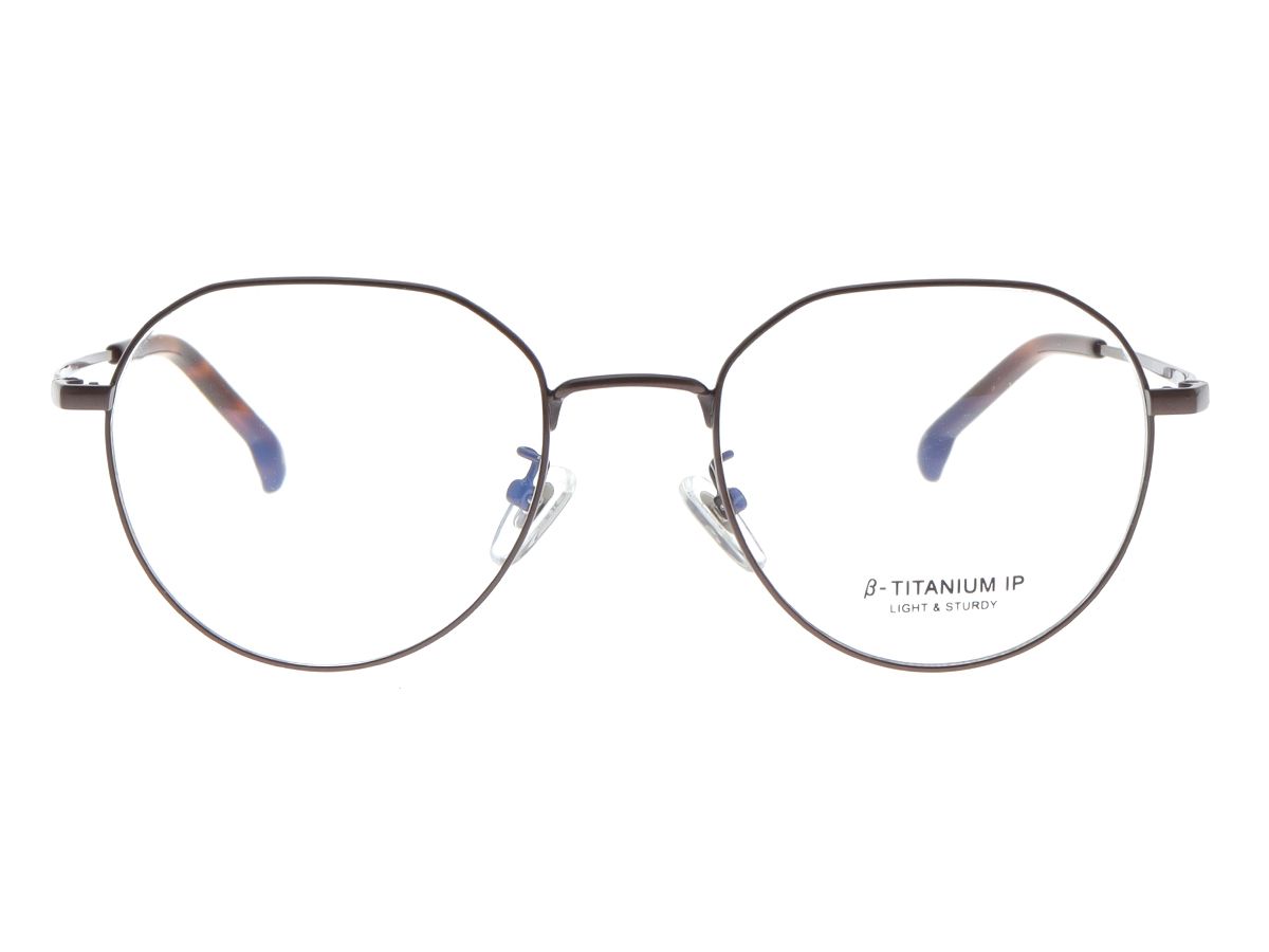 알로아이웨어(ALO EYEWEAR) [ALOXROUNZ] AR8009A C4 폴리곤 라운드 베타티타늄 IP도금 안경