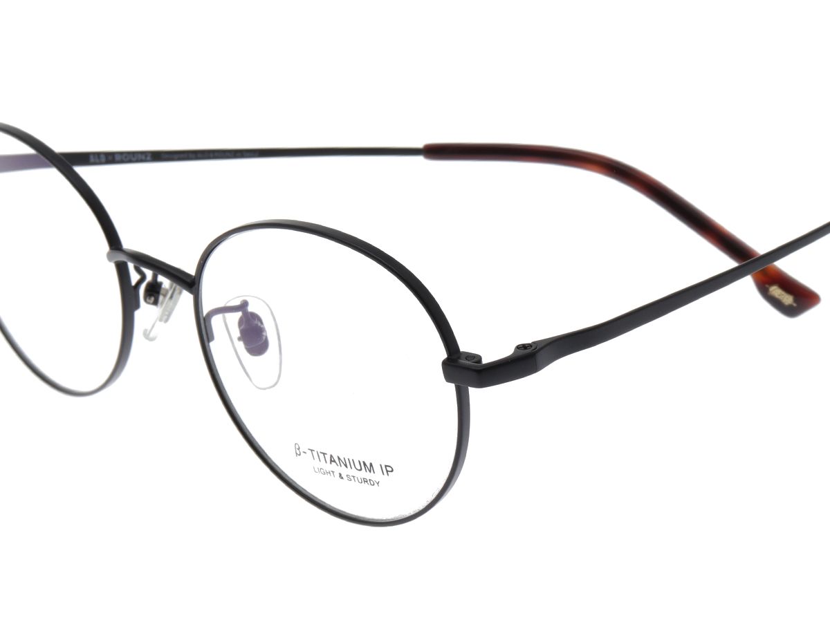 알로아이웨어(ALO EYEWEAR) [ALOXROUNZ] AR8010A C1 오르빗 베타티타늄 IP도금 안경