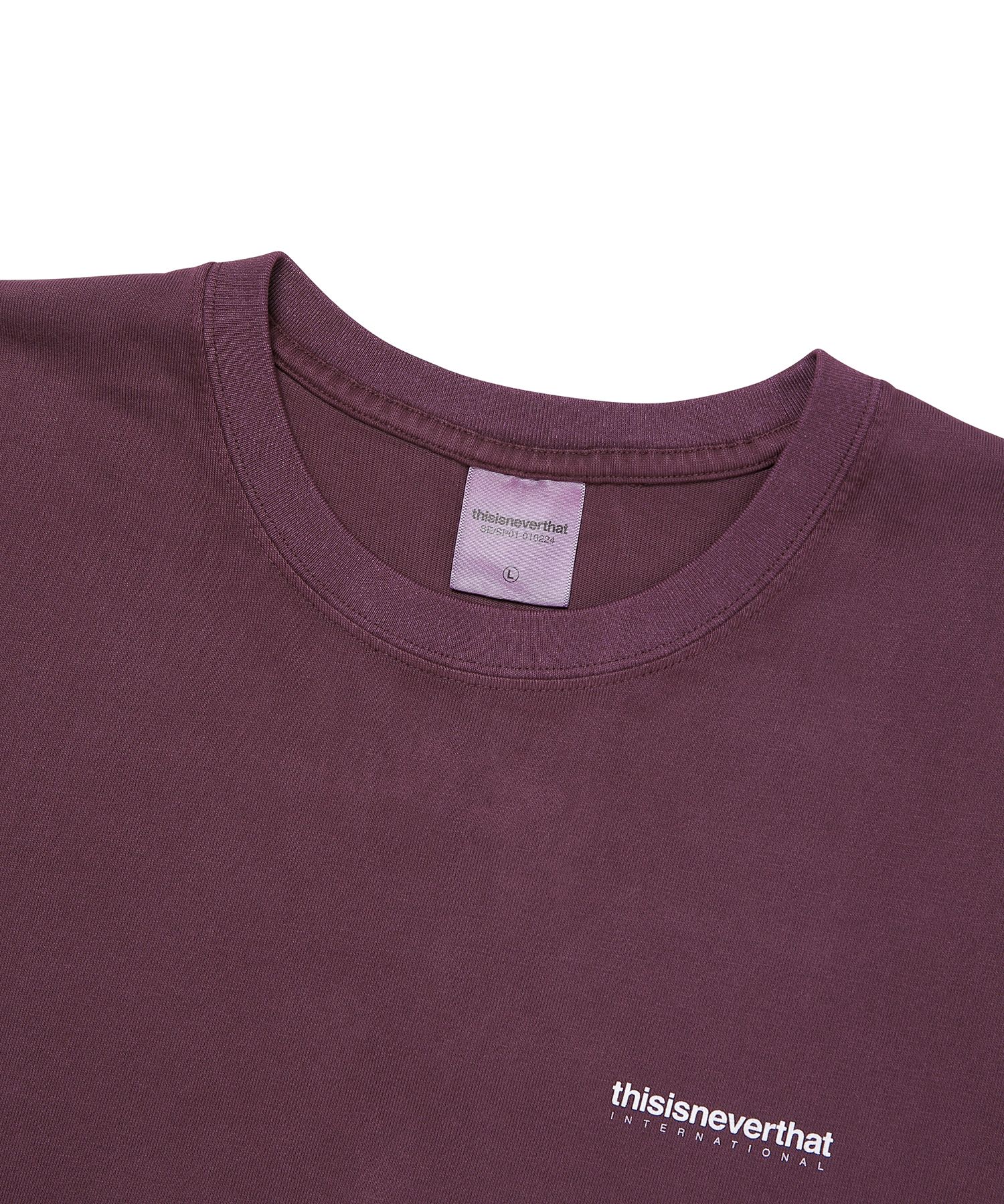 MUSINSA | thisisneverthat INTL. Logo L/SL Top Burgundy