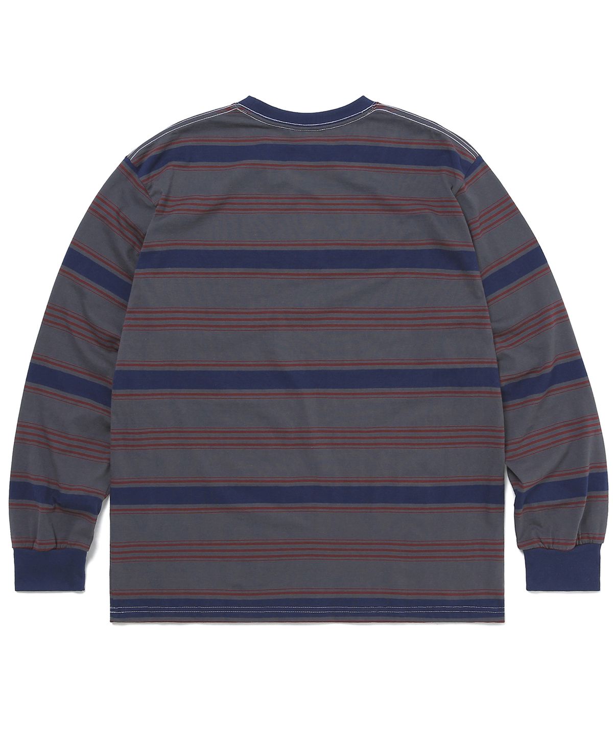 디스이즈네버댓(THISISNEVERTHAT) Onyx Striped L/SL Top Navy/Red