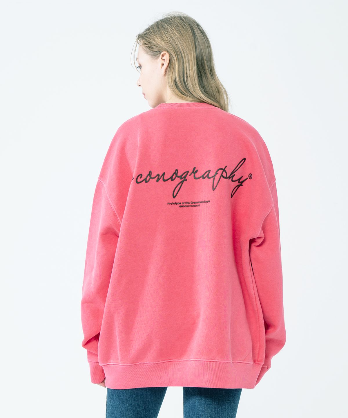 아이코노그라피(ICONOGRAPHY) PIGMENT HEAVY COTTON EMBLEM VOLUME PRINT CPK