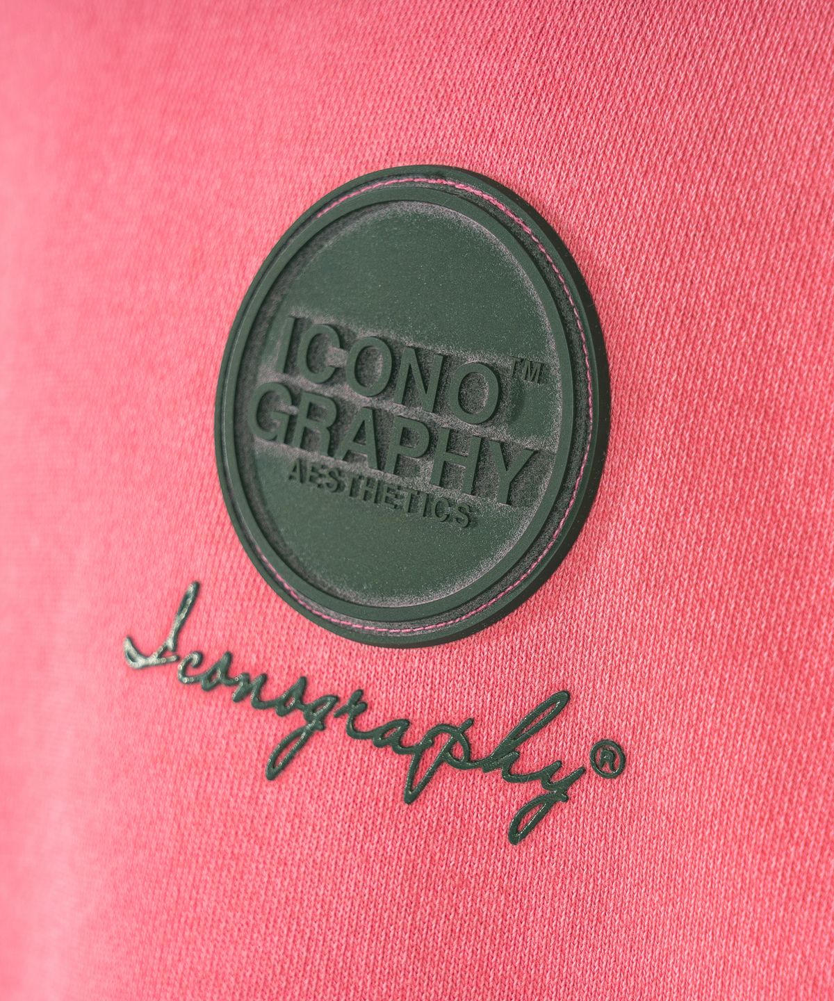 아이코노그라피(ICONOGRAPHY) PIGMENT HEAVY COTTON EMBLEM VOLUME PRINT CPK