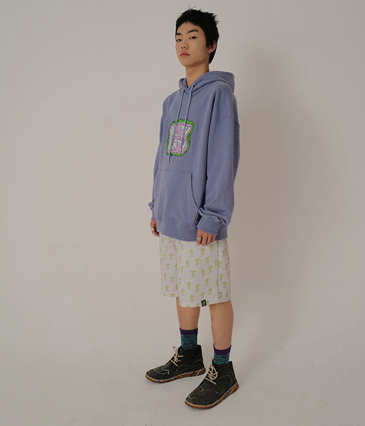 유쓰배쓰(YOUTHBATH) 21SS YB LOGO HOOD_BLUE