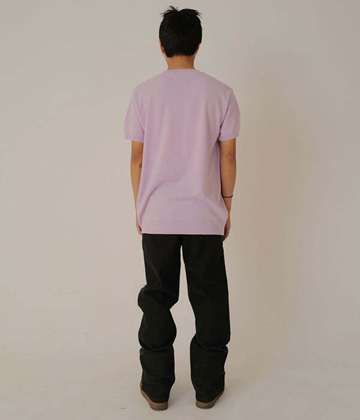 유쓰배쓰(YOUTHBATH) MILK COW CUTTING DENIM PANTS_BLACK