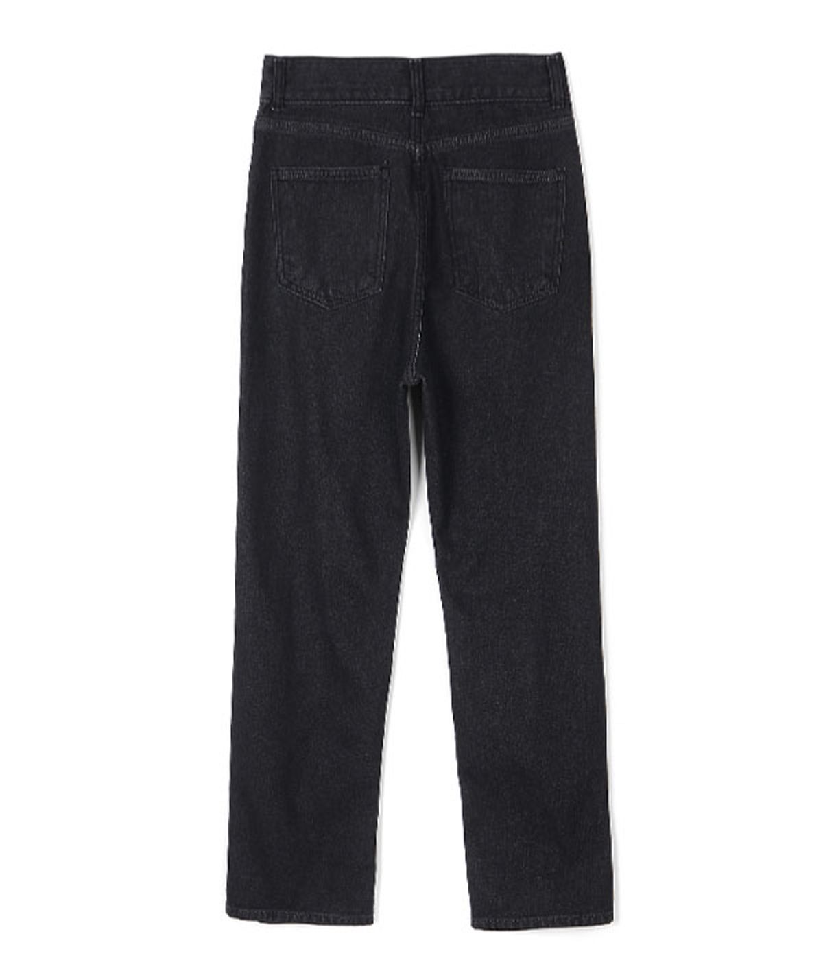 유쓰배쓰(YOUTHBATH) MILK COW CUTTING DENIM PANTS_BLACK