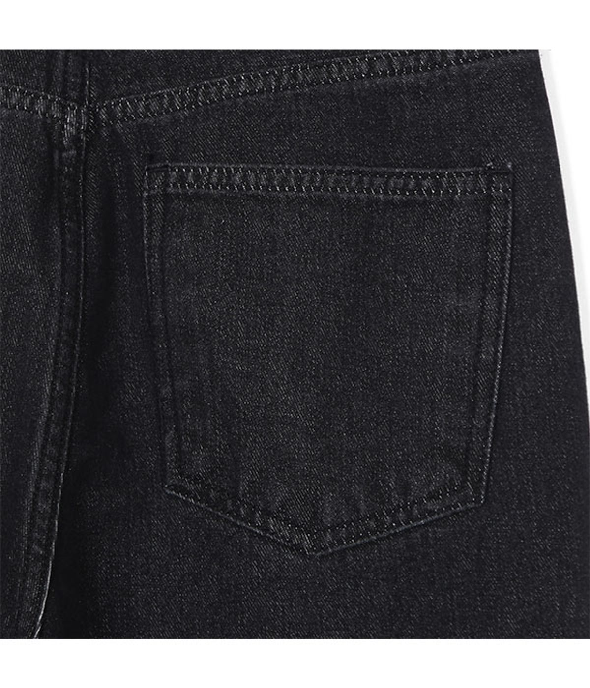 유쓰배쓰(YOUTHBATH) MILK COW CUTTING DENIM PANTS_BLACK