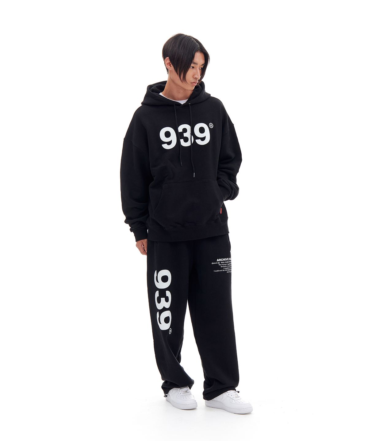 아카이브 볼드(ARCHIVE BOLD) 939 LOGO HOOD (BLACK)