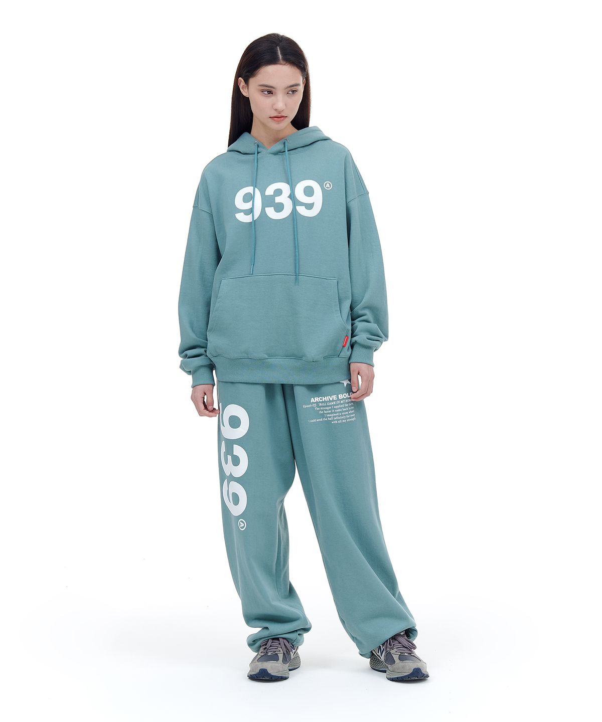 아카이브 볼드(ARCHIVE BOLD) 939 LOGO HOOD (MINT)