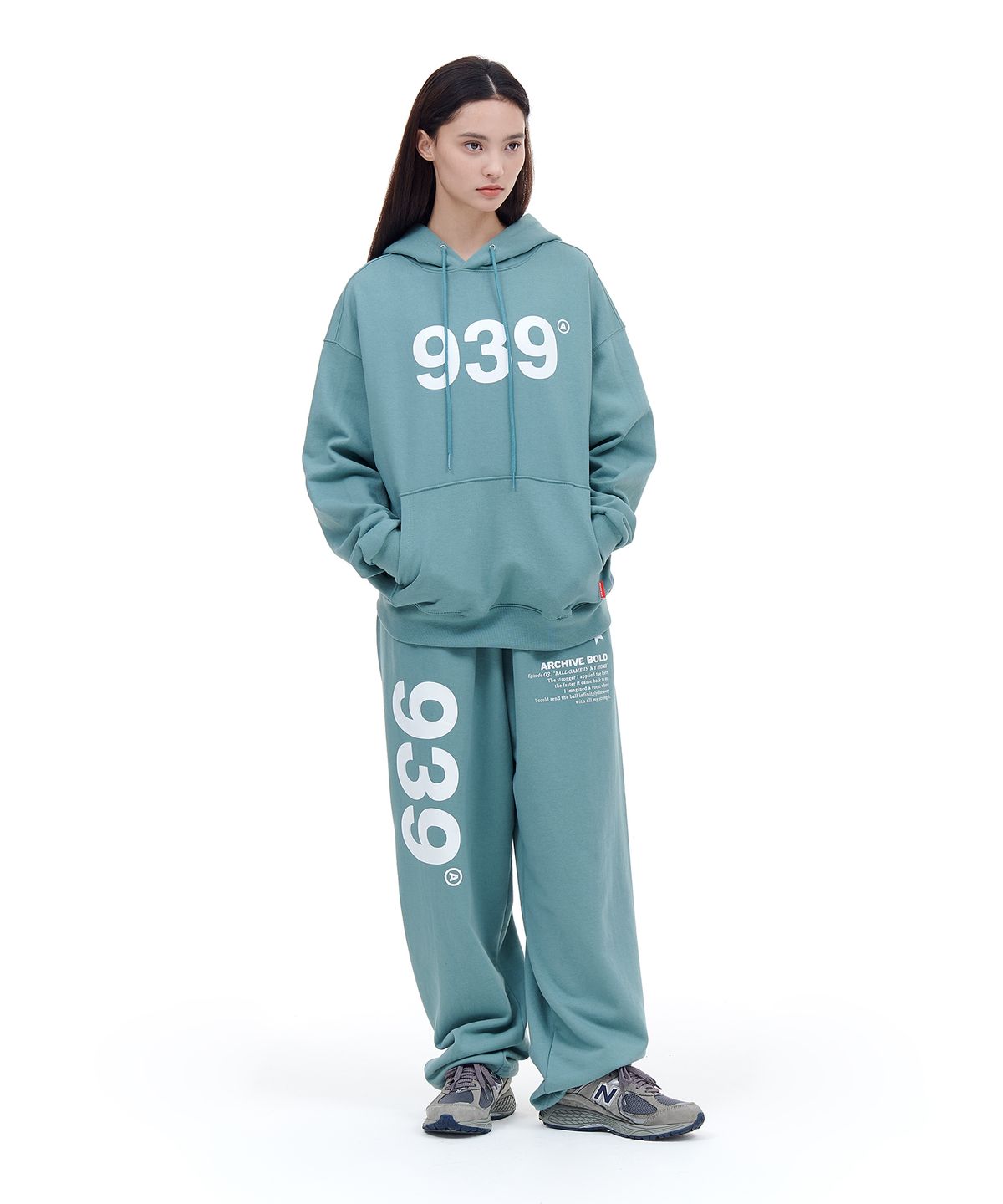 아카이브 볼드(ARCHIVE BOLD) 939 LOGO HOOD (MINT)