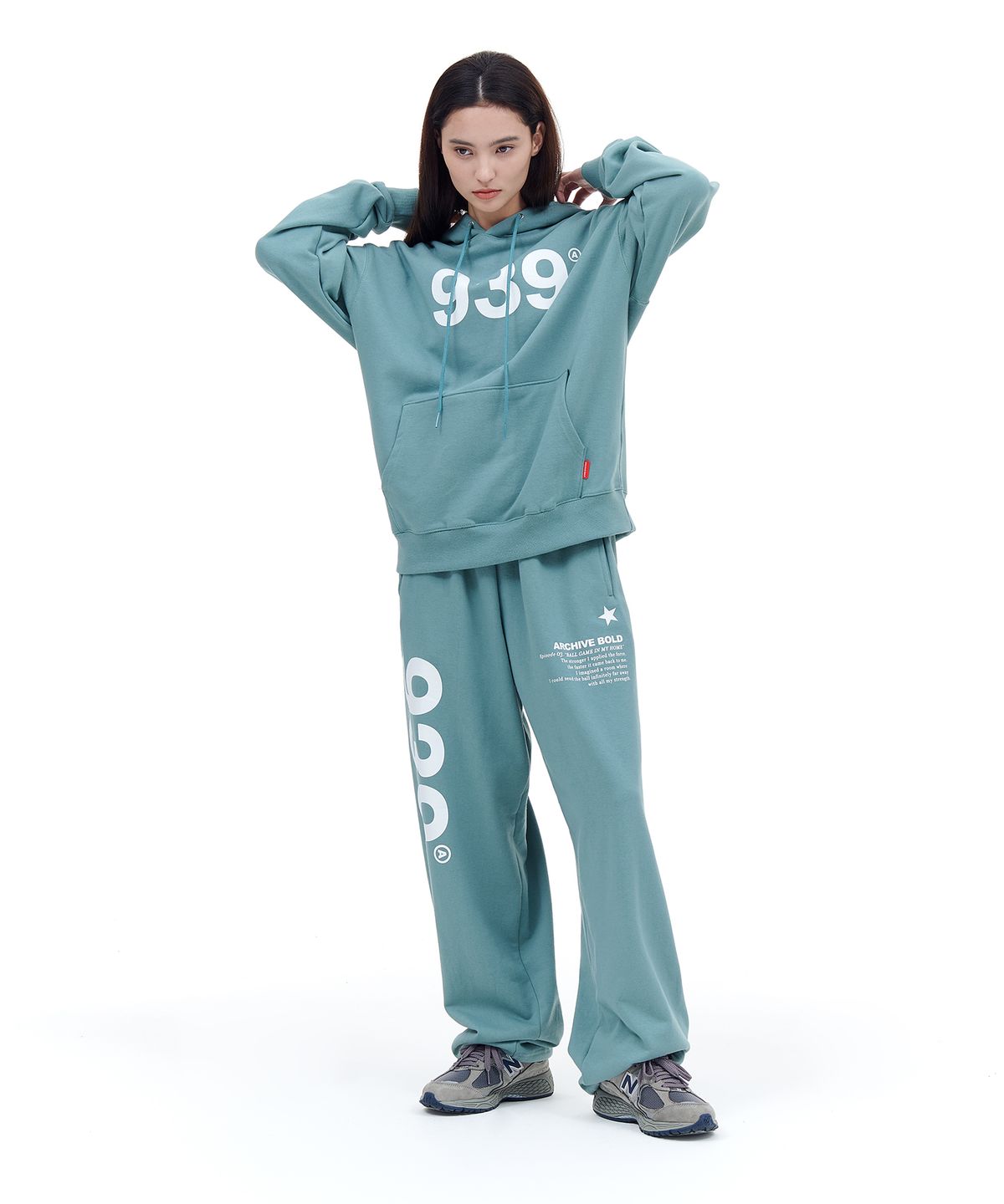 아카이브 볼드(ARCHIVE BOLD) 939 LOGO HOOD (MINT)