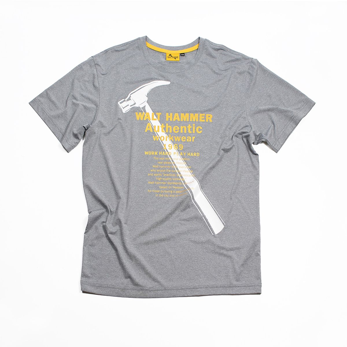 월트해머(WALT HAMMER) 클로해머 티셔츠 그레이1221TS120GR