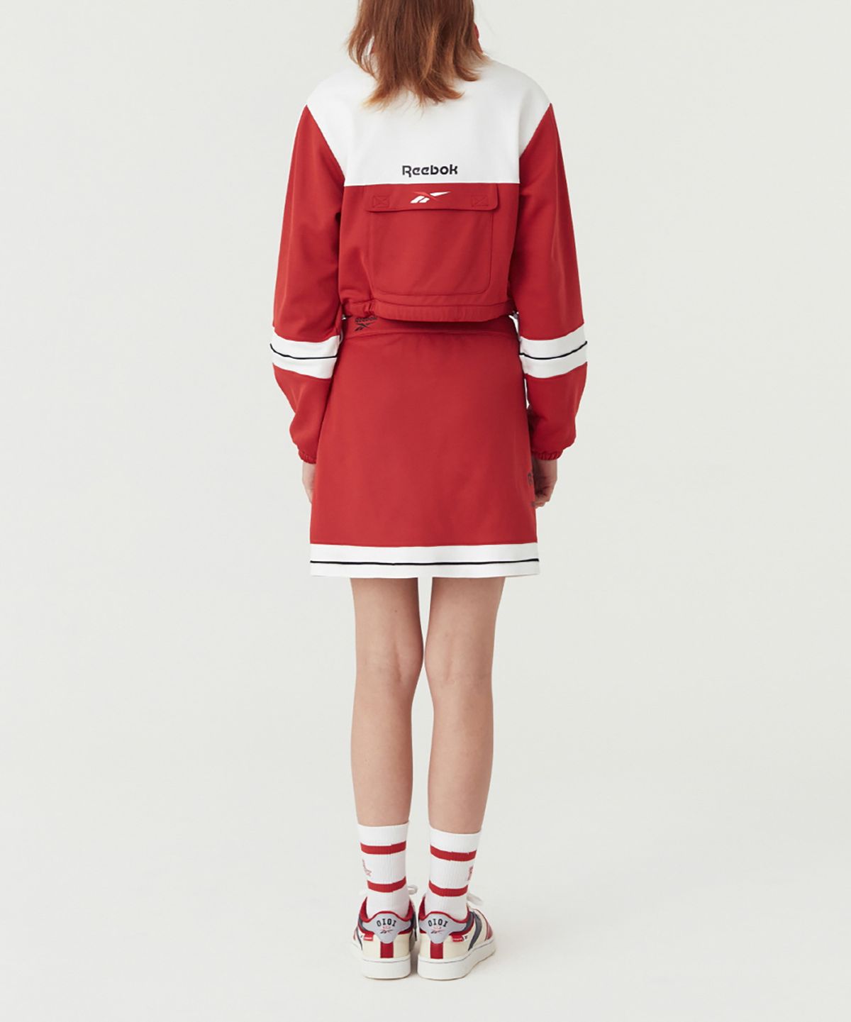 리복(REEBOK) 리복 X 5252 CL 클럽 스커트 - 레드 / H25638