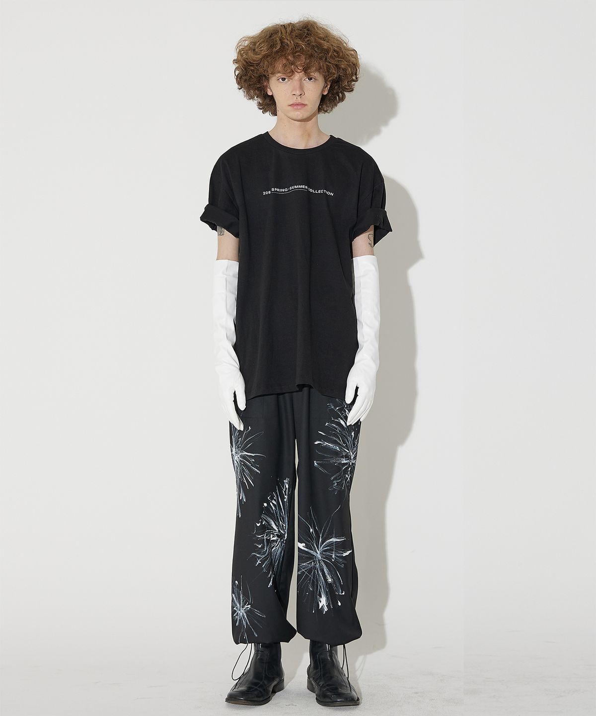 밀린(MILLIN) 2087 COLLECTION 프린팅 반팔티셔츠(Black)