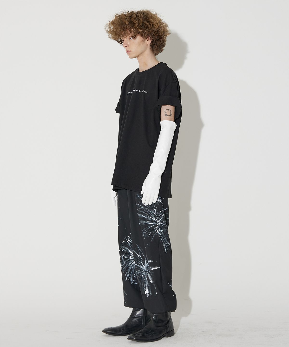 밀린(MILLIN) 2087 COLLECTION 프린팅 반팔티셔츠(Black)