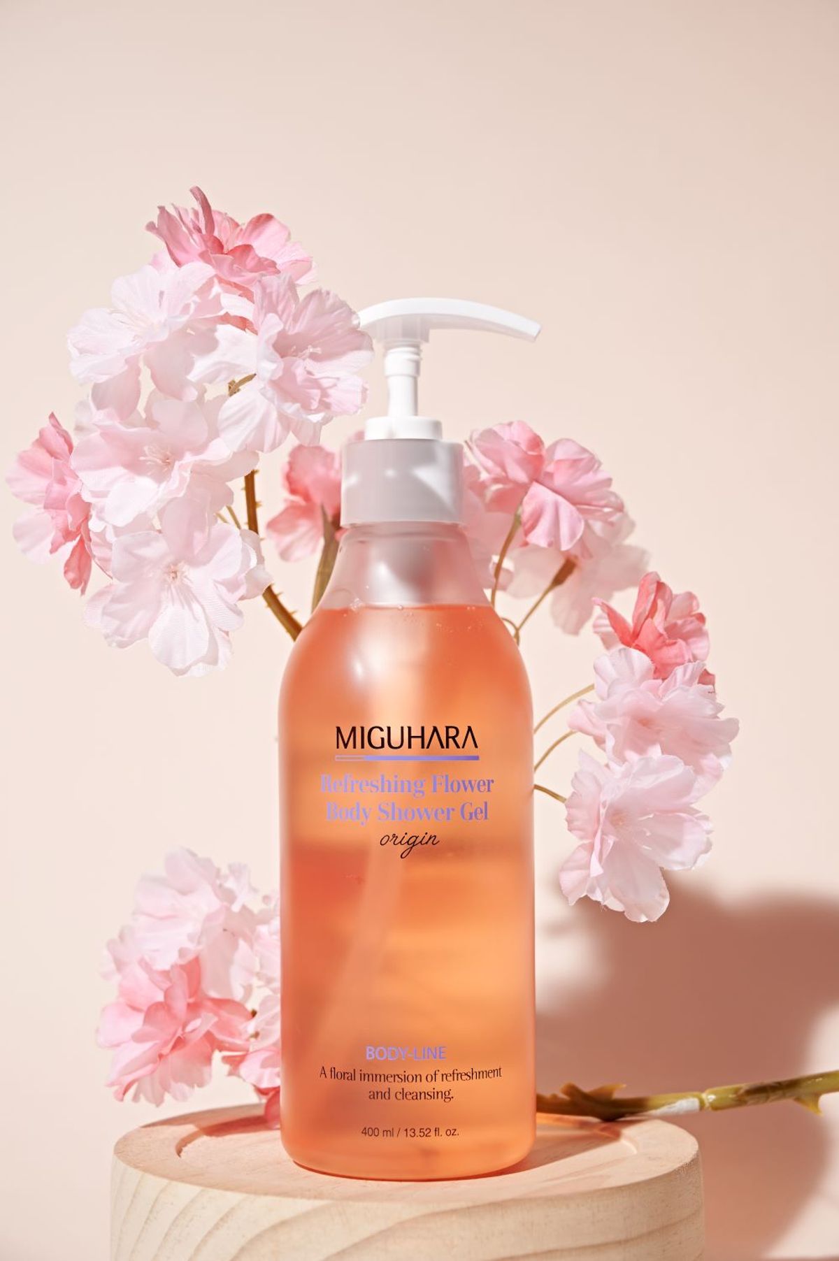 미구하라(MIGUHARA) 리프레싱 플라워 바디 샤워젤 오리진 500ml