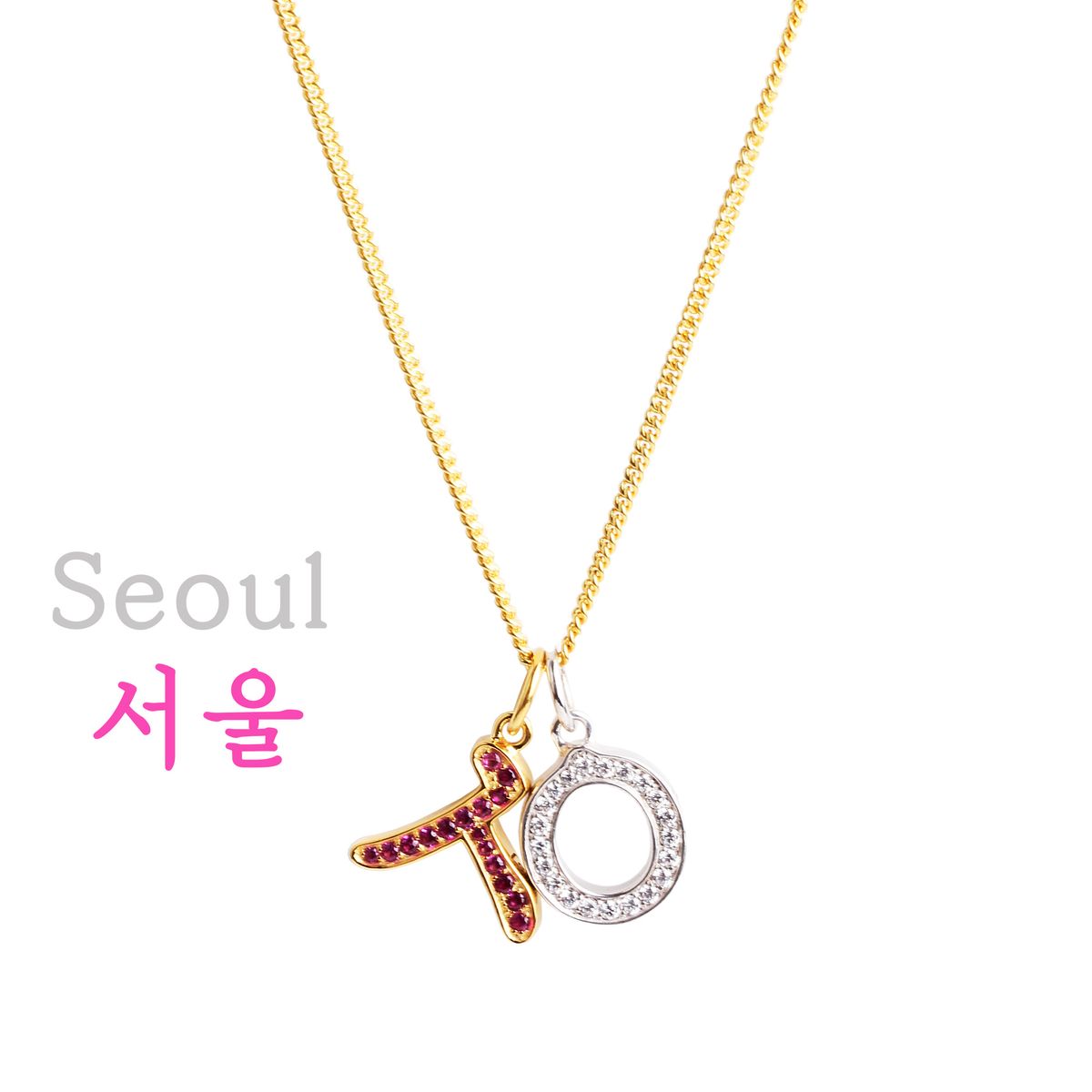 매즈믹(MEZMIC) Curb 체인 18k 골드플레이티드 925 스털링 실버 목걸이 45cm