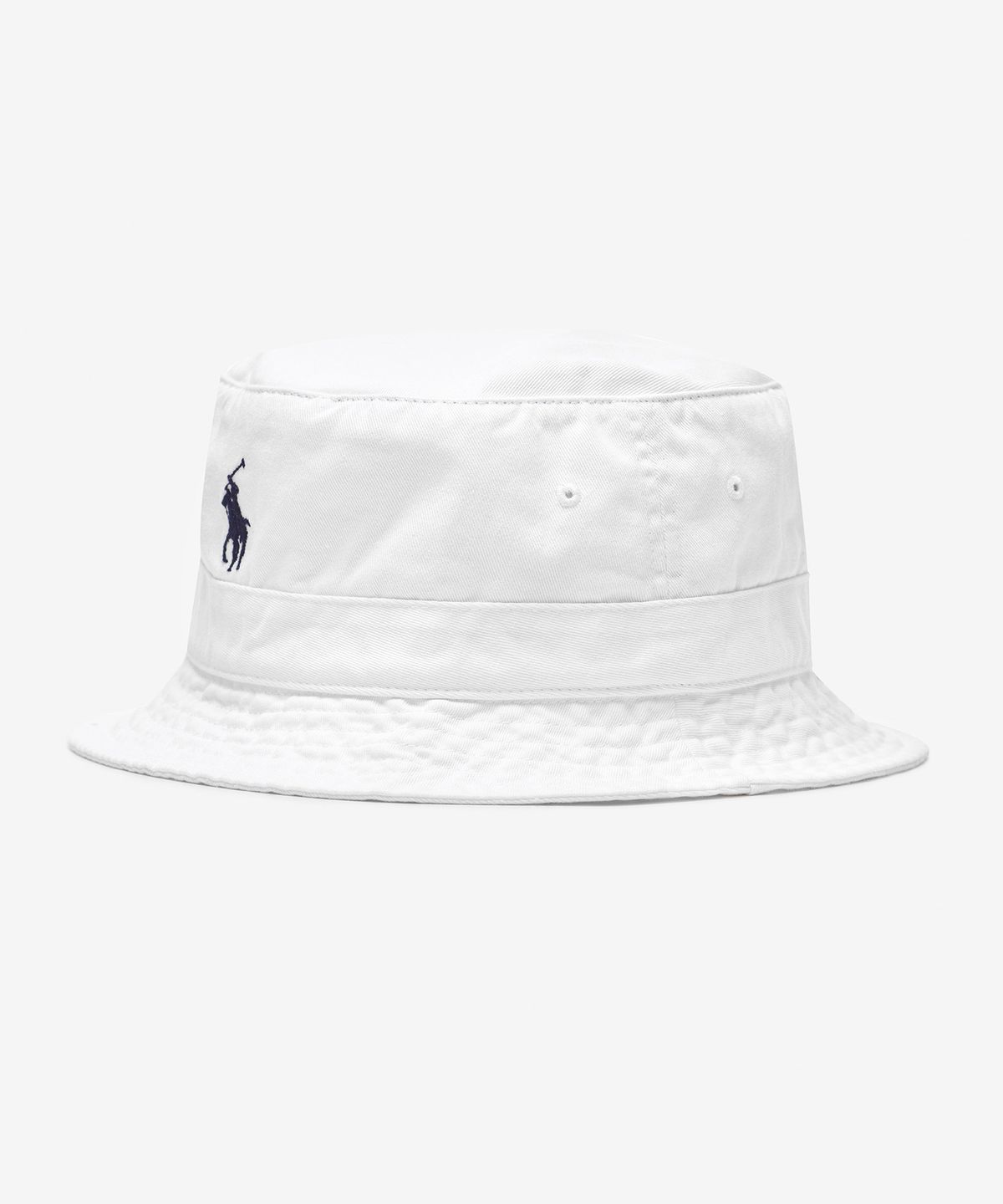 폴로 랄프 로렌(POLO RALPH LAUREN) 코튼 치노 버킷 햇 - 화이트