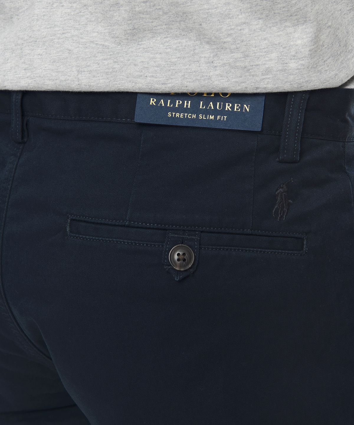 폴로 랄프 로렌(POLO RALPH LAUREN) 스트레치 슬림핏 치노 팬츠 - 네이비