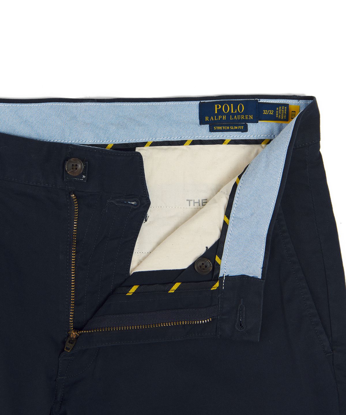 폴로 랄프 로렌(POLO RALPH LAUREN) 스트레치 슬림핏 치노 팬츠 - 네이비