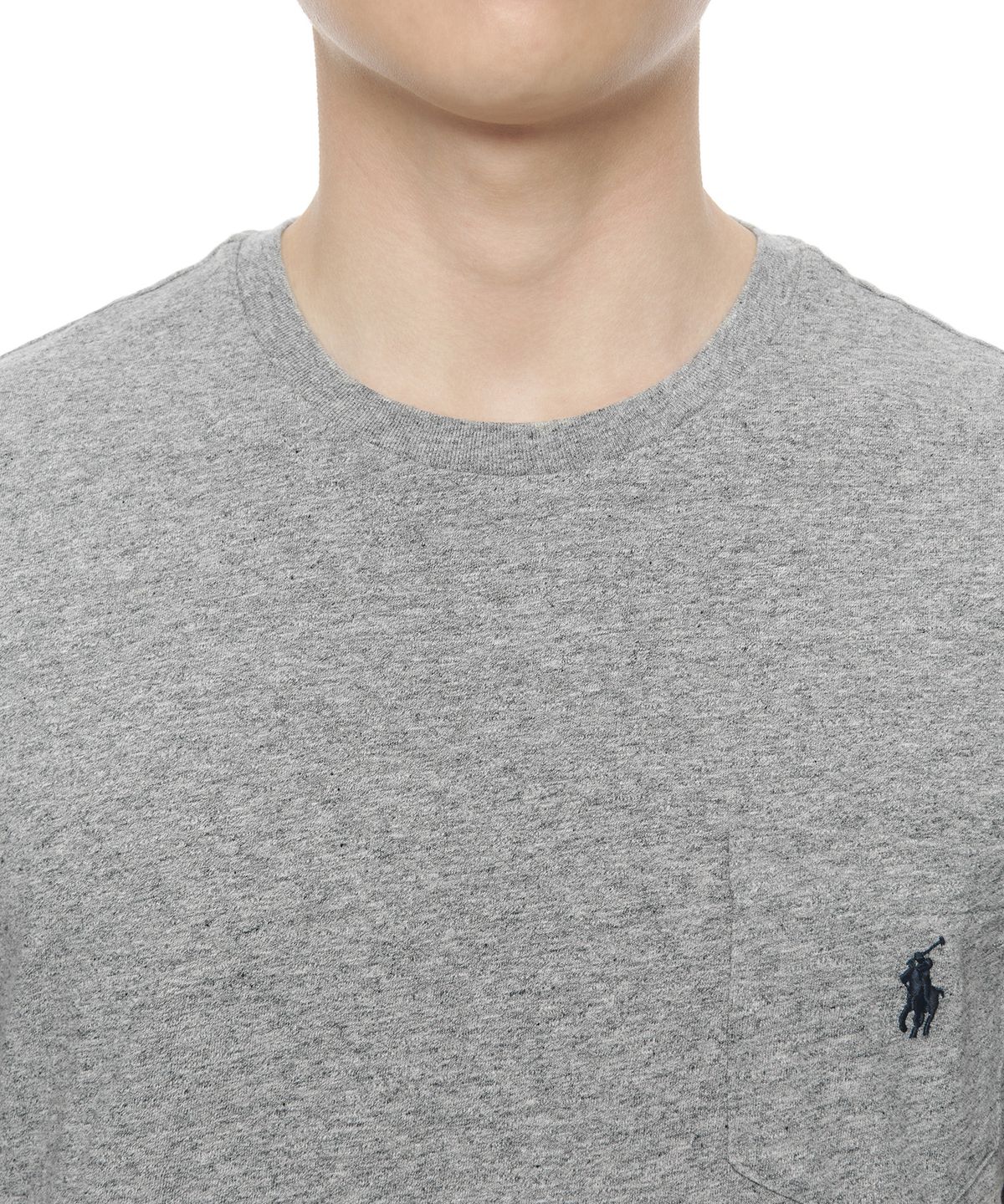 폴로 랄프 로렌(POLO RALPH LAUREN) 커스텀 슬림핏 포켓 티셔츠 - 그레이