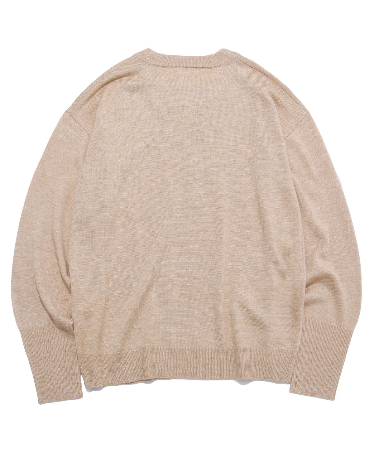 벌스원(VERSE ONE) MERINO WOOL BASIC KNIT SWEATER BEIGE