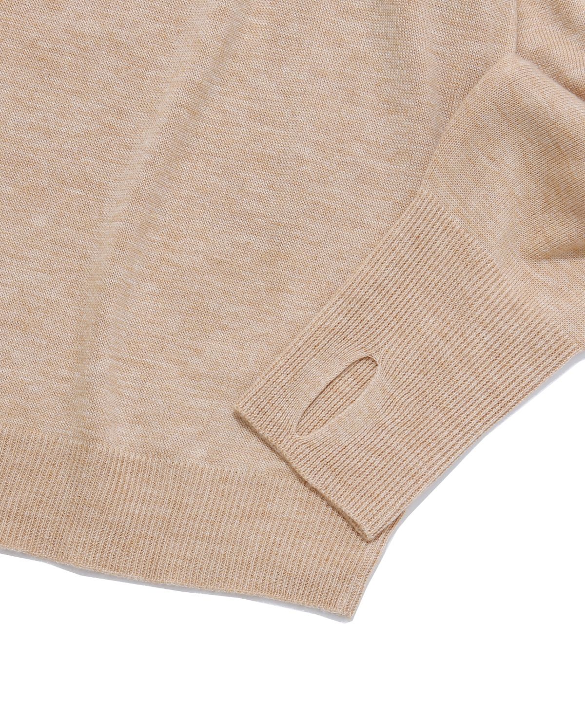 벌스원(VERSE ONE) MERINO WOOL BASIC KNIT SWEATER BEIGE