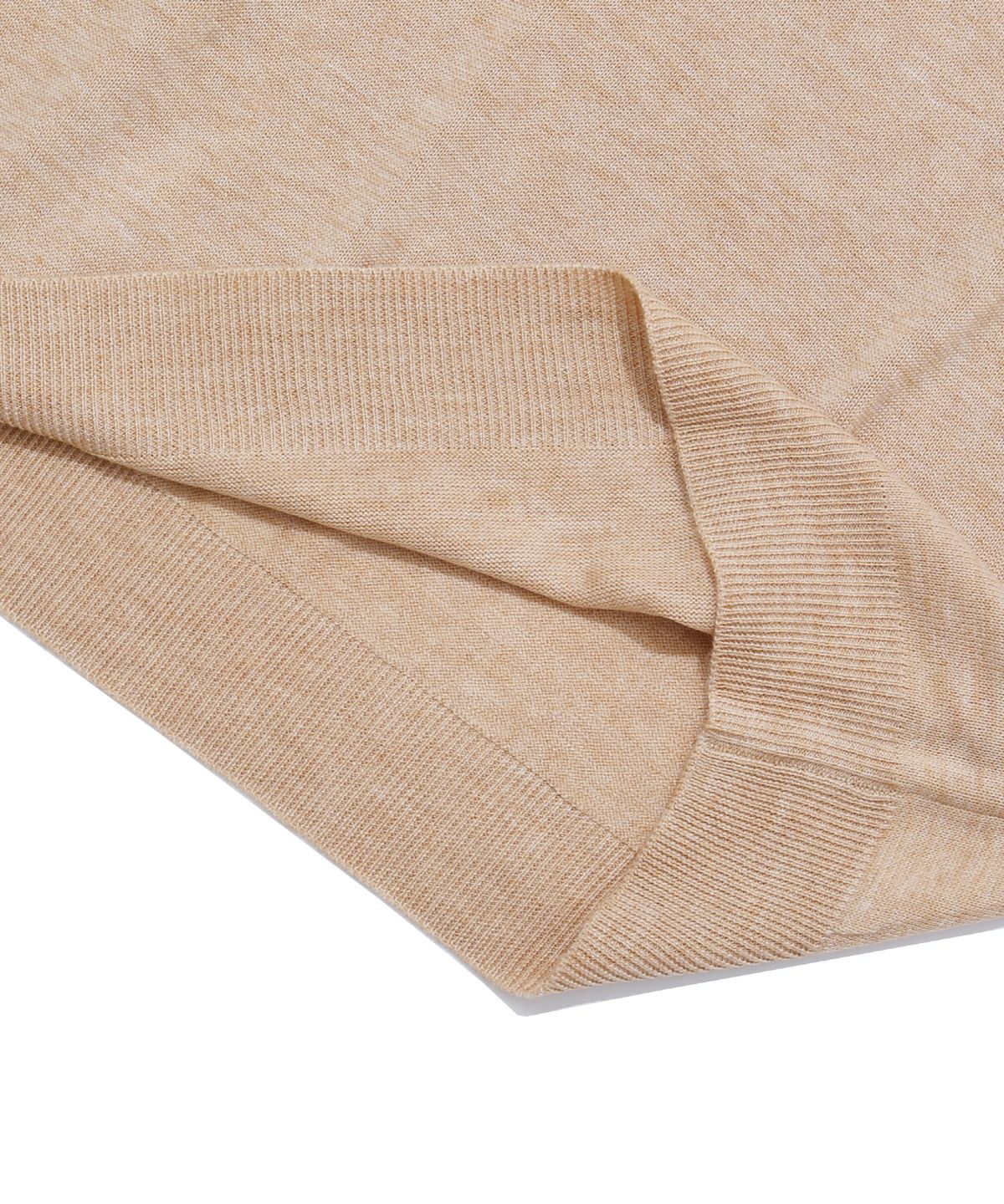 벌스원(VERSE ONE) MERINO WOOL BASIC KNIT SWEATER BEIGE