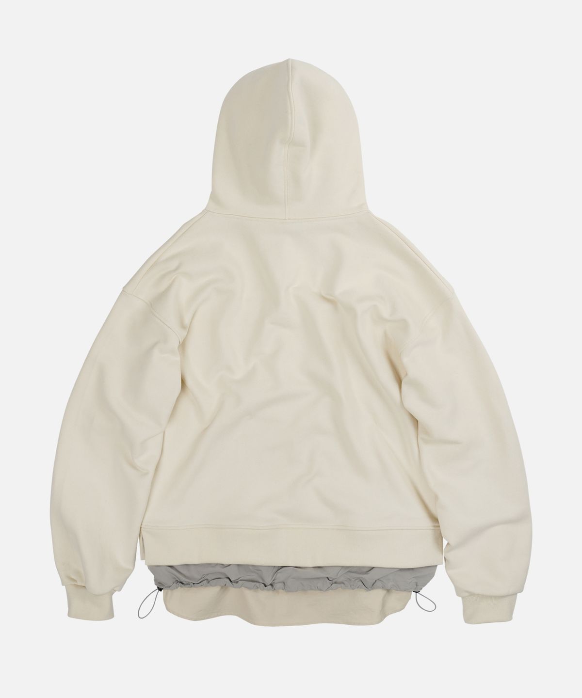 프리즘웍스(FRIZMWORKS) DOUBLE LAYERED HOODY _ IVORY