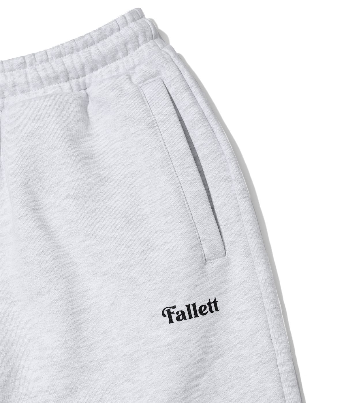 팔렛(FALLETT) 스몰 스토리 로고 조거 팬츠 라이트 그레이