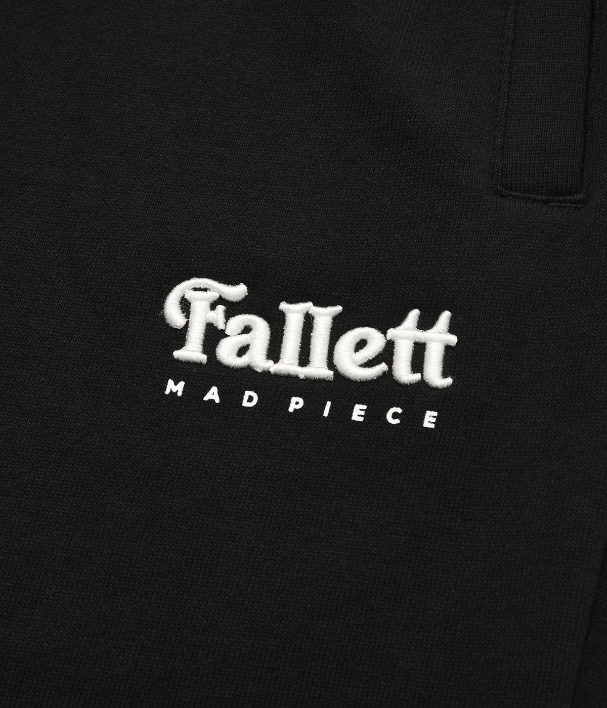 팔렛(FALLETT) 스몰 스토리로고 조거팬츠 블랙