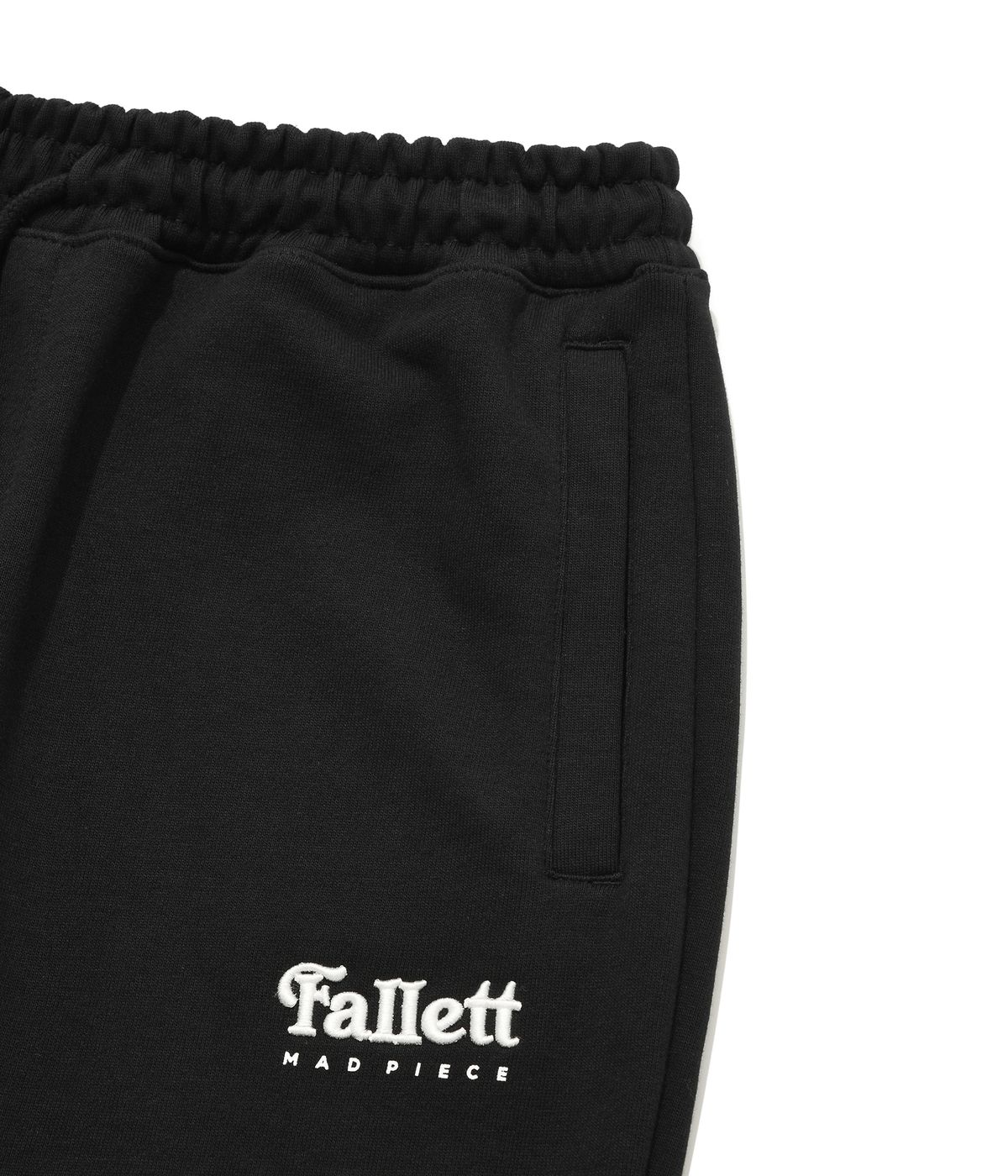 팔렛(FALLETT) 스몰 스토리로고 조거팬츠 블랙