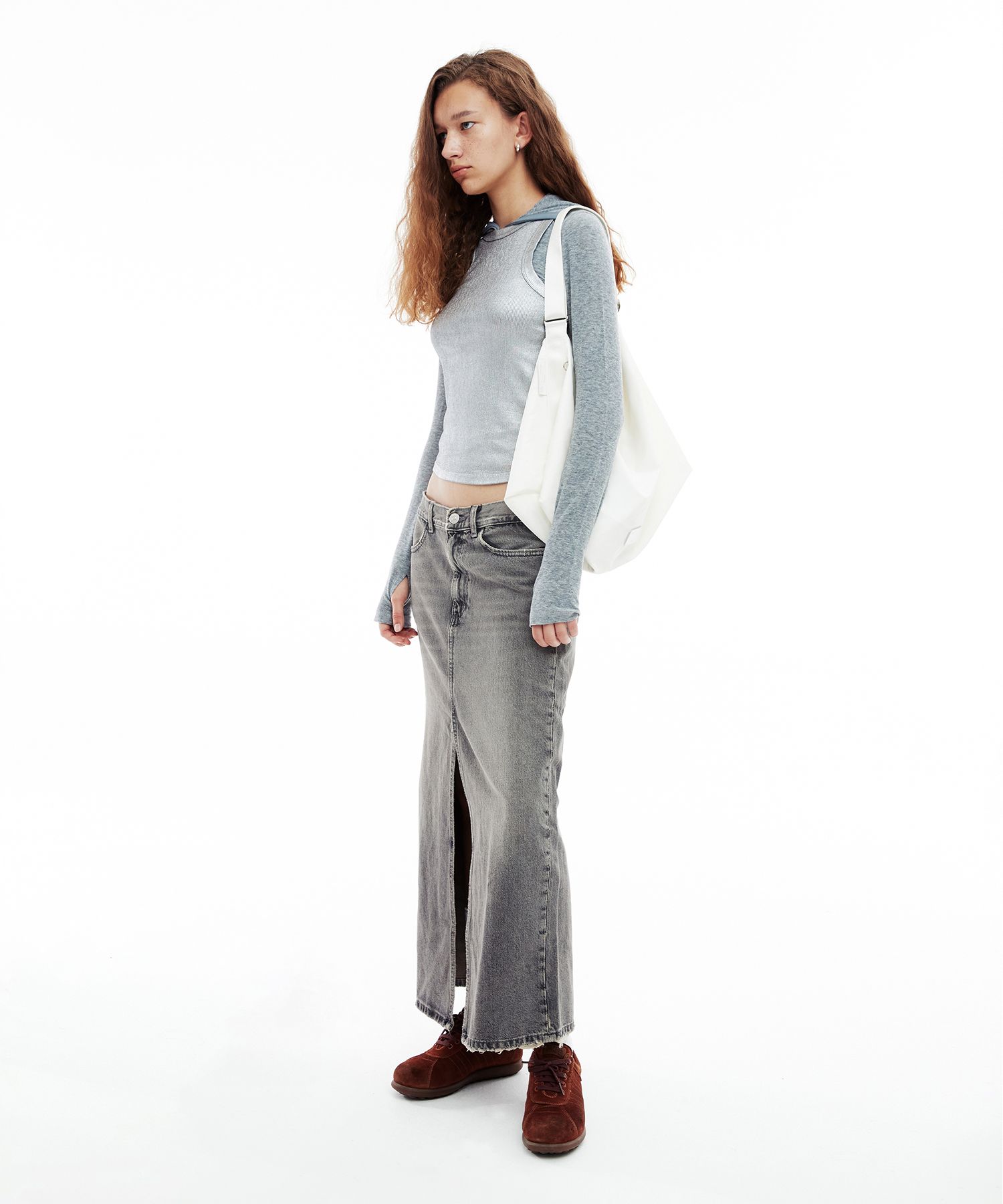 MUSINSA | fennec FABRIC HOBO BAG - WHITE